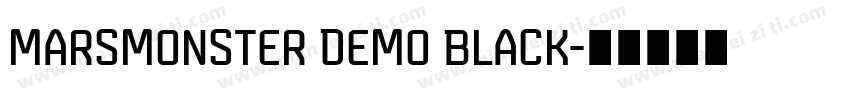 Marsmonster Demo Black字体转换